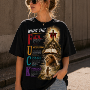 what the f.u.c.k. tee – faith. understanding. courage. knowledge.
